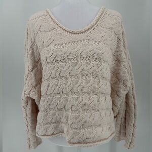 POL Small Oversized Cropped Chunky Knit Cardigan | Cozy‎ Boho Layer